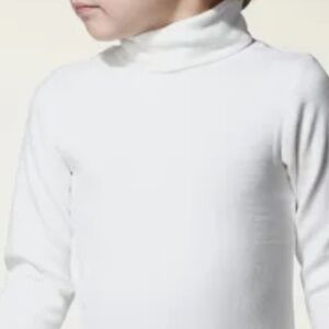White Child Long Sleeve Turtle Neck